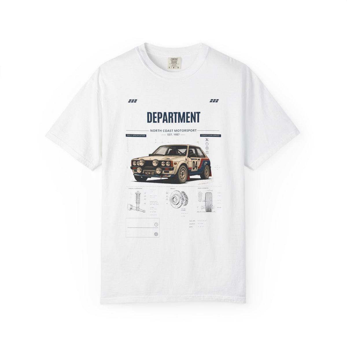 North Coast Motorsport — Vintage Rally Car Graphic Tee