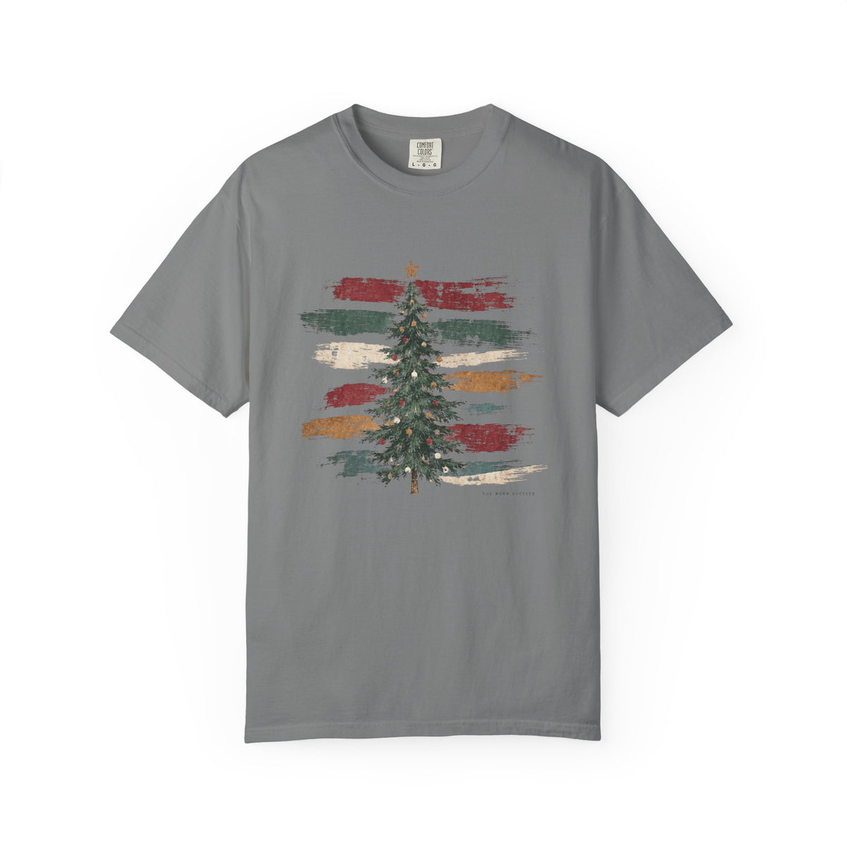 Painted Stripe — Vintage Christmas Tree Graphic Tee