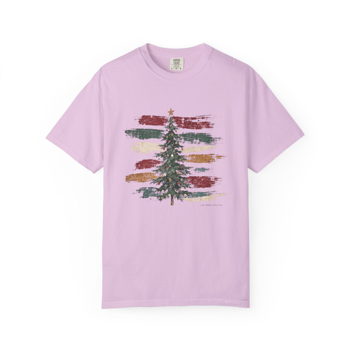 Painted Stripe — Vintage Christmas Tree Graphic Tee