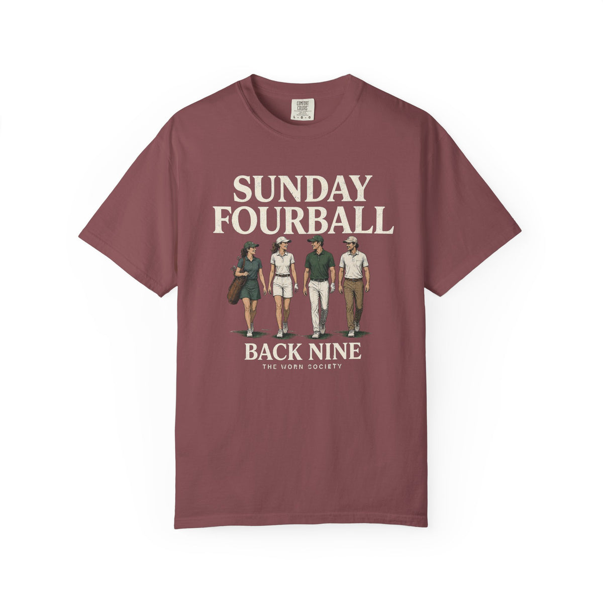 Sunday Fourball — Vintage Golf Graphic Tee