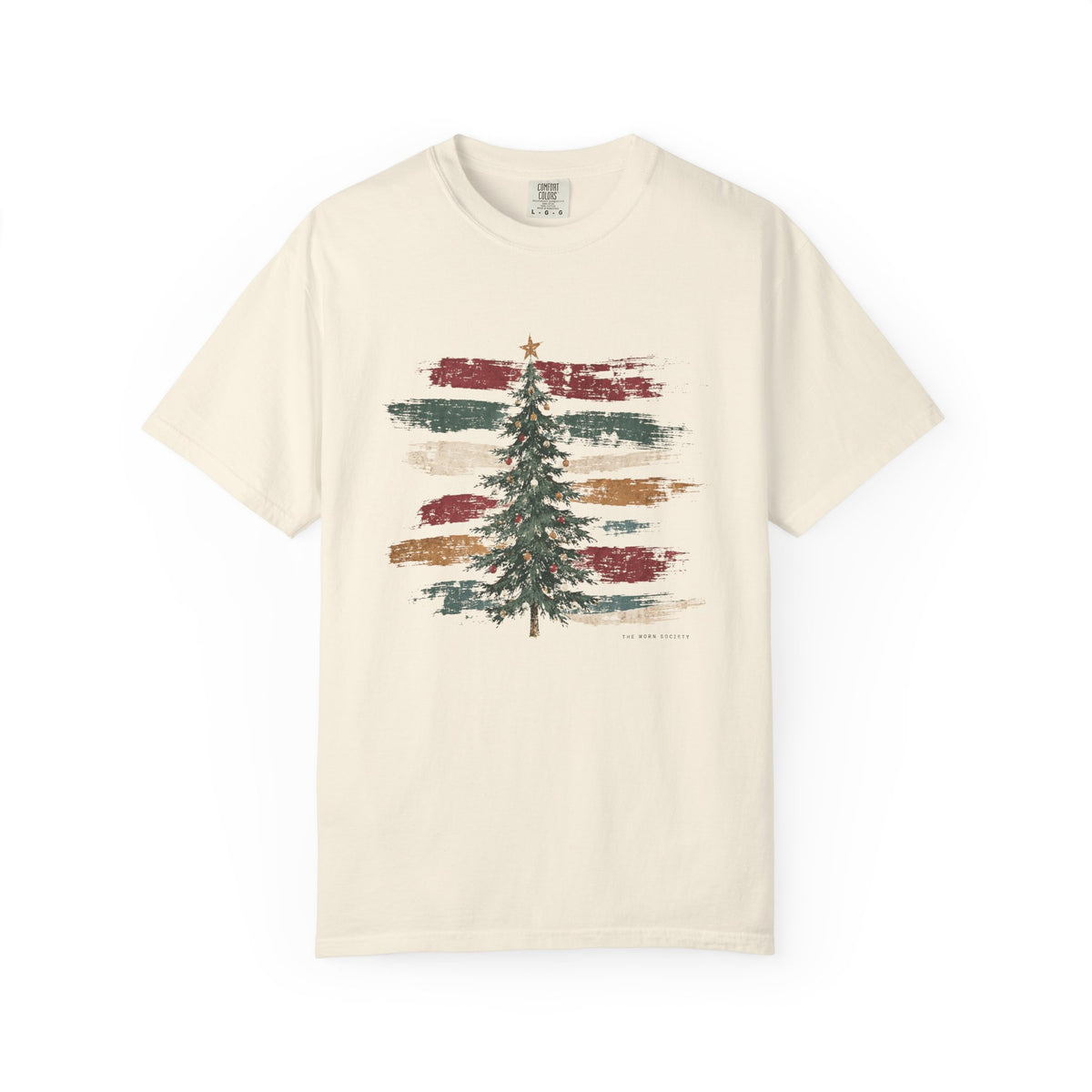 Painted Stripe — Vintage Christmas Tree Graphic Tee