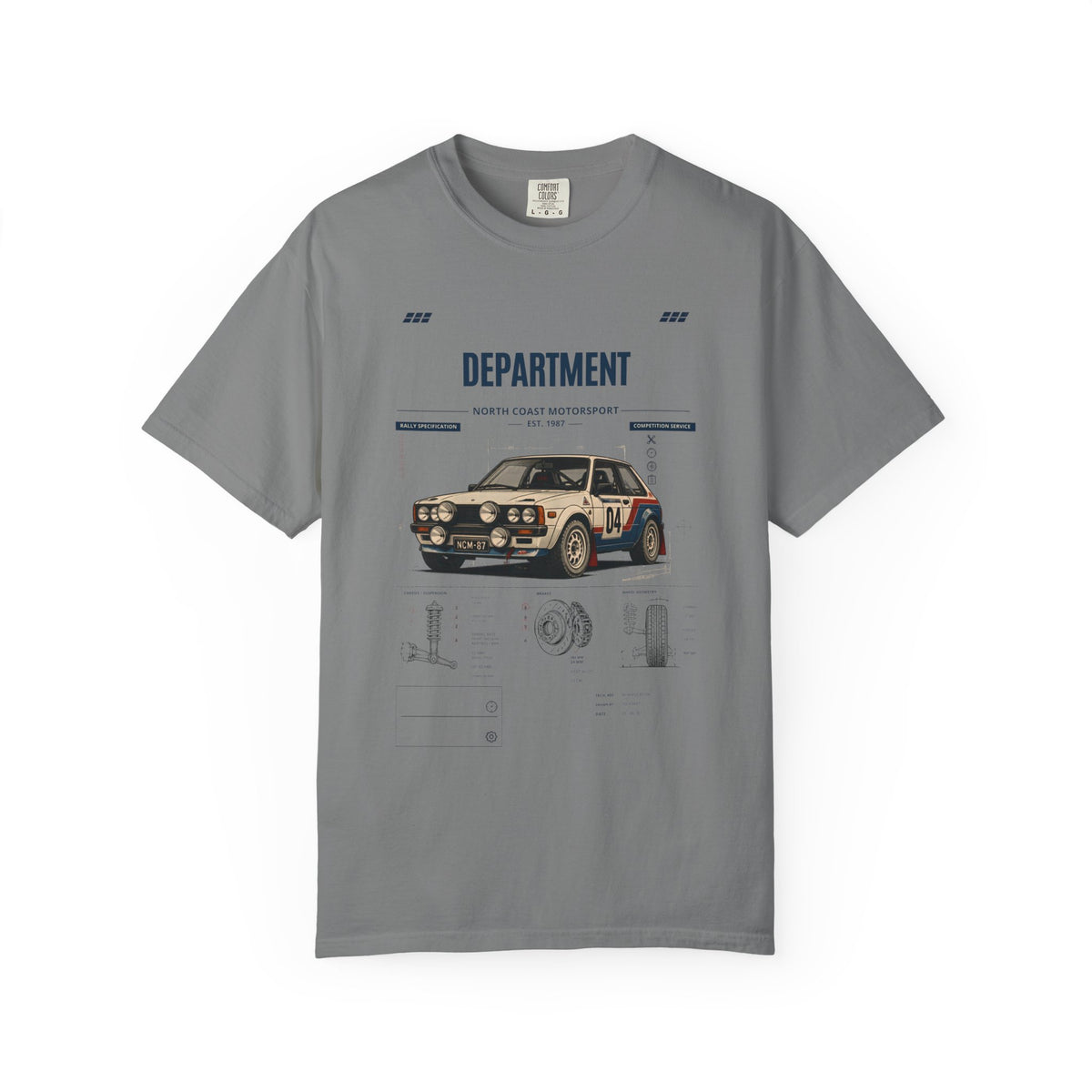 North Coast Motorsport — Vintage Rally Car Graphic Tee