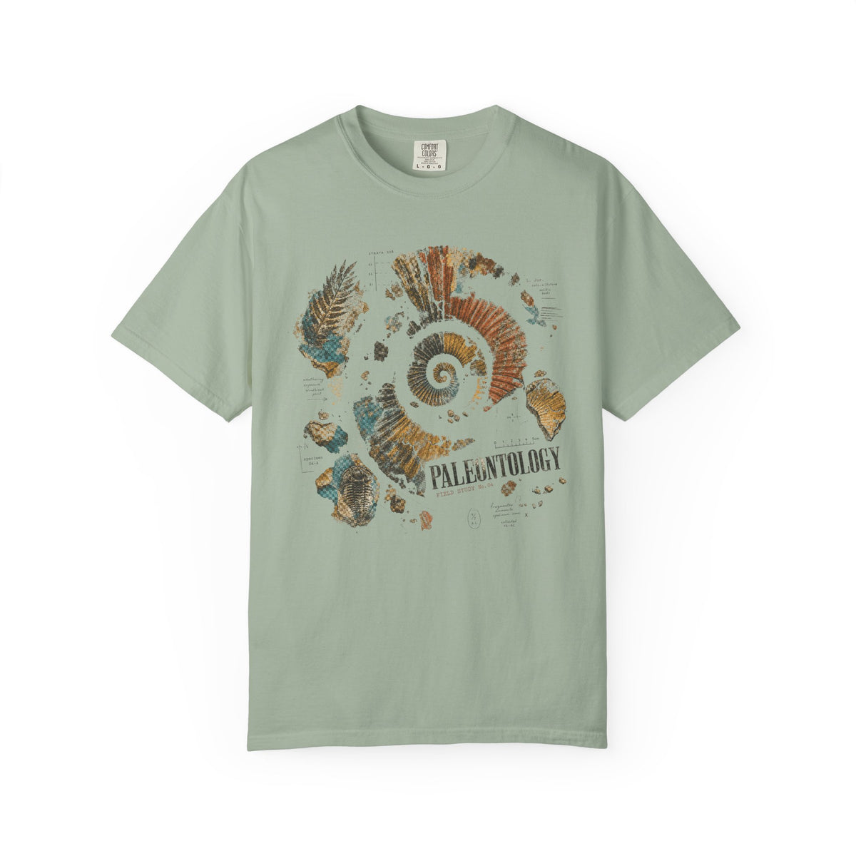 Paleontology — Vintage Fossil Field Study Graphic Tee