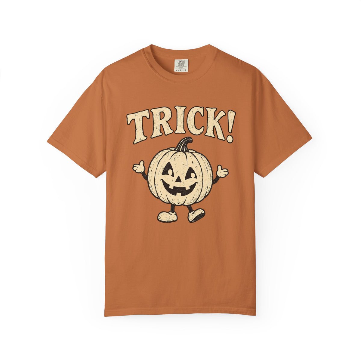 TRICK! — Vintage Jack-O'-Lantern Halloween Graphic Tee