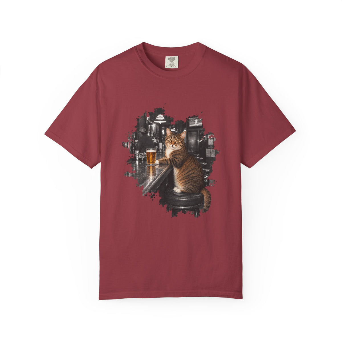 Cat at the Bar — Vintage Cat Graphic Tee