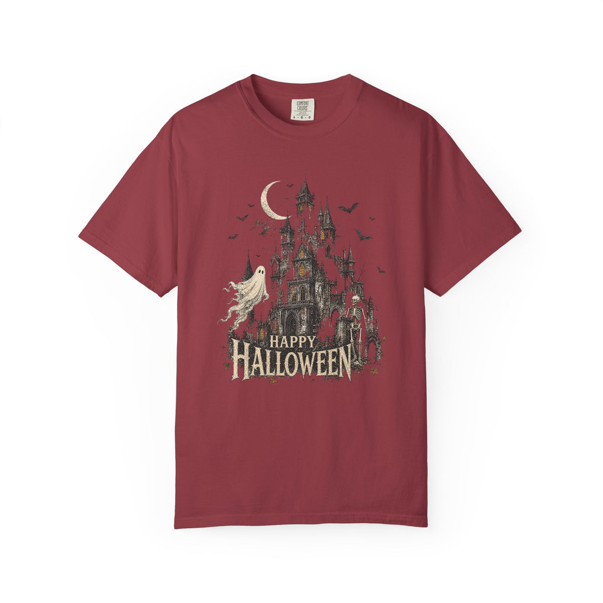 Happy Halloween — Vintage Haunted Castle Graphic Tee