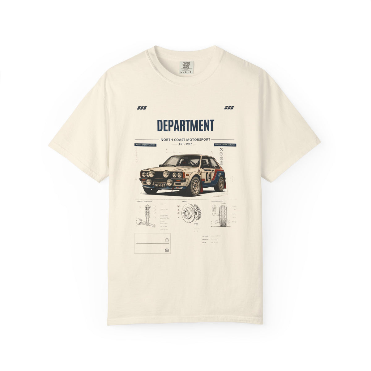 North Coast Motorsport — Vintage Rally Car Graphic Tee