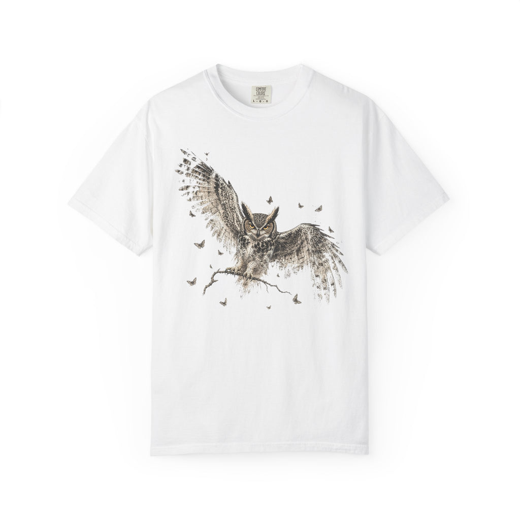 Night Owl — Vintage Owl & Moth Graphic Tee