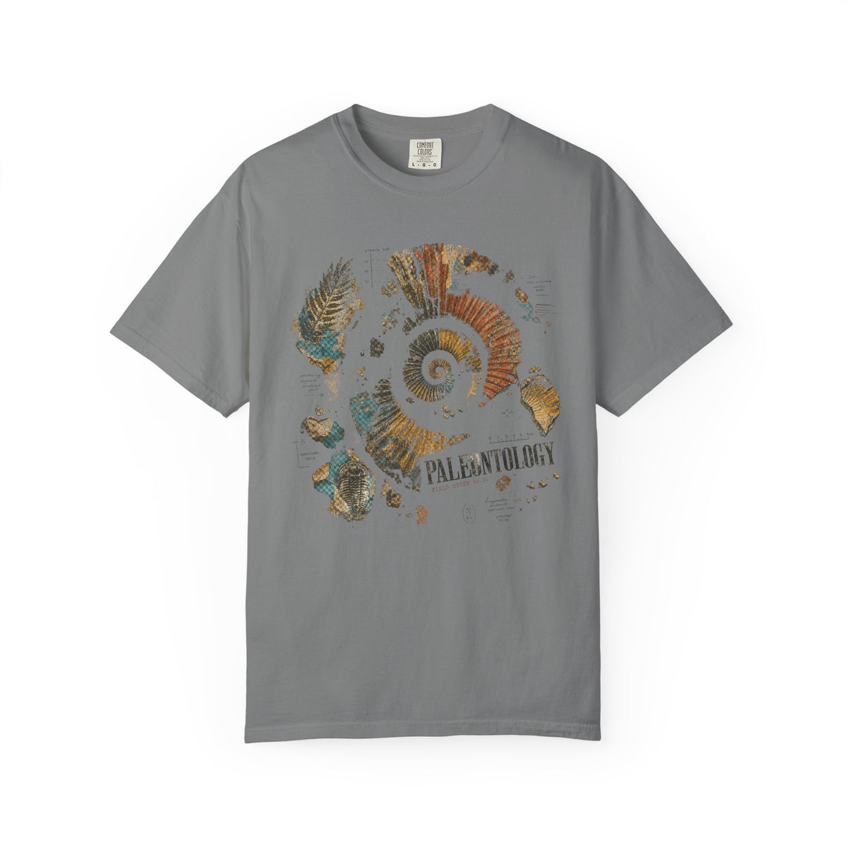 Paleontology — Vintage Fossil Field Study Graphic Tee