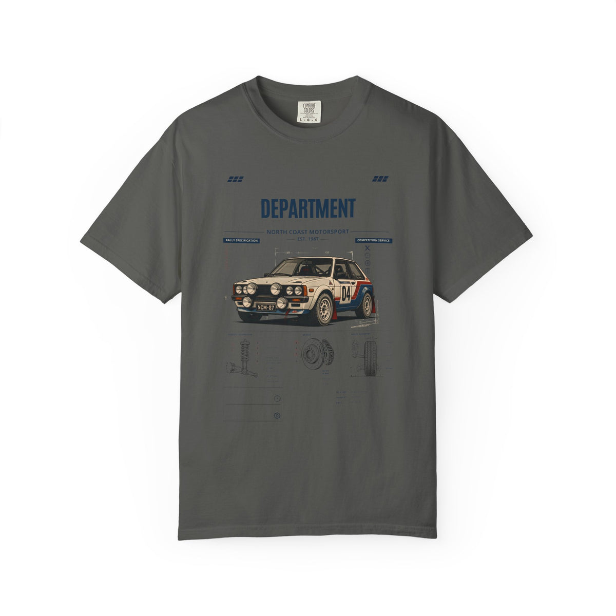 North Coast Motorsport — Vintage Rally Car Graphic Tee