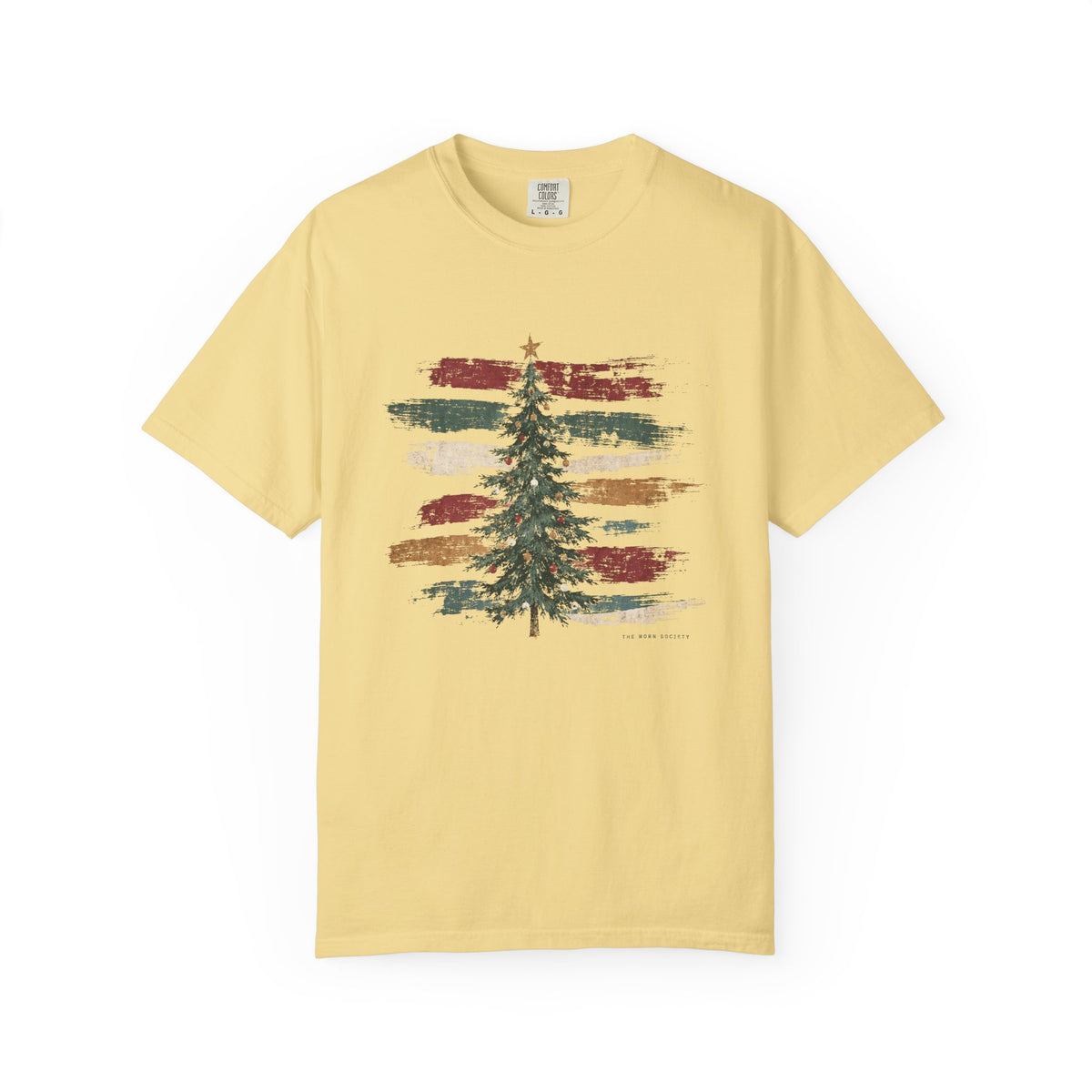 Painted Stripe — Vintage Christmas Tree Graphic Tee