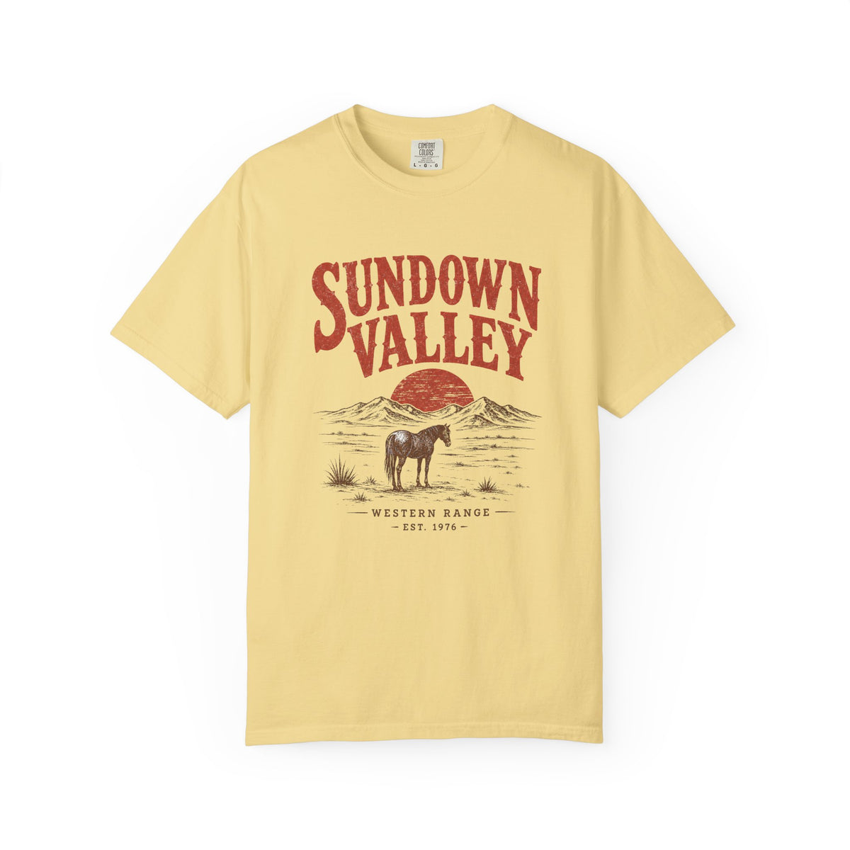 Sundown Valley — Vintage Western Horse Graphic Tee