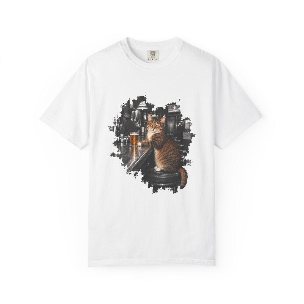 Cat at the Bar — Vintage Cat Graphic Tee