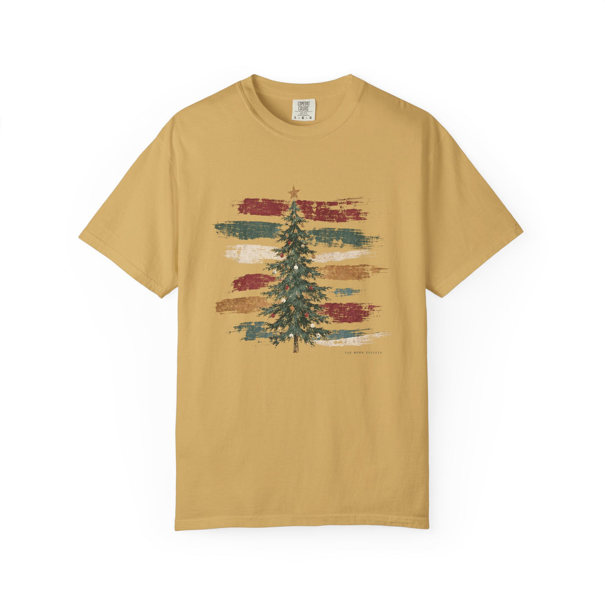 Painted Stripe — Vintage Christmas Tree Graphic Tee