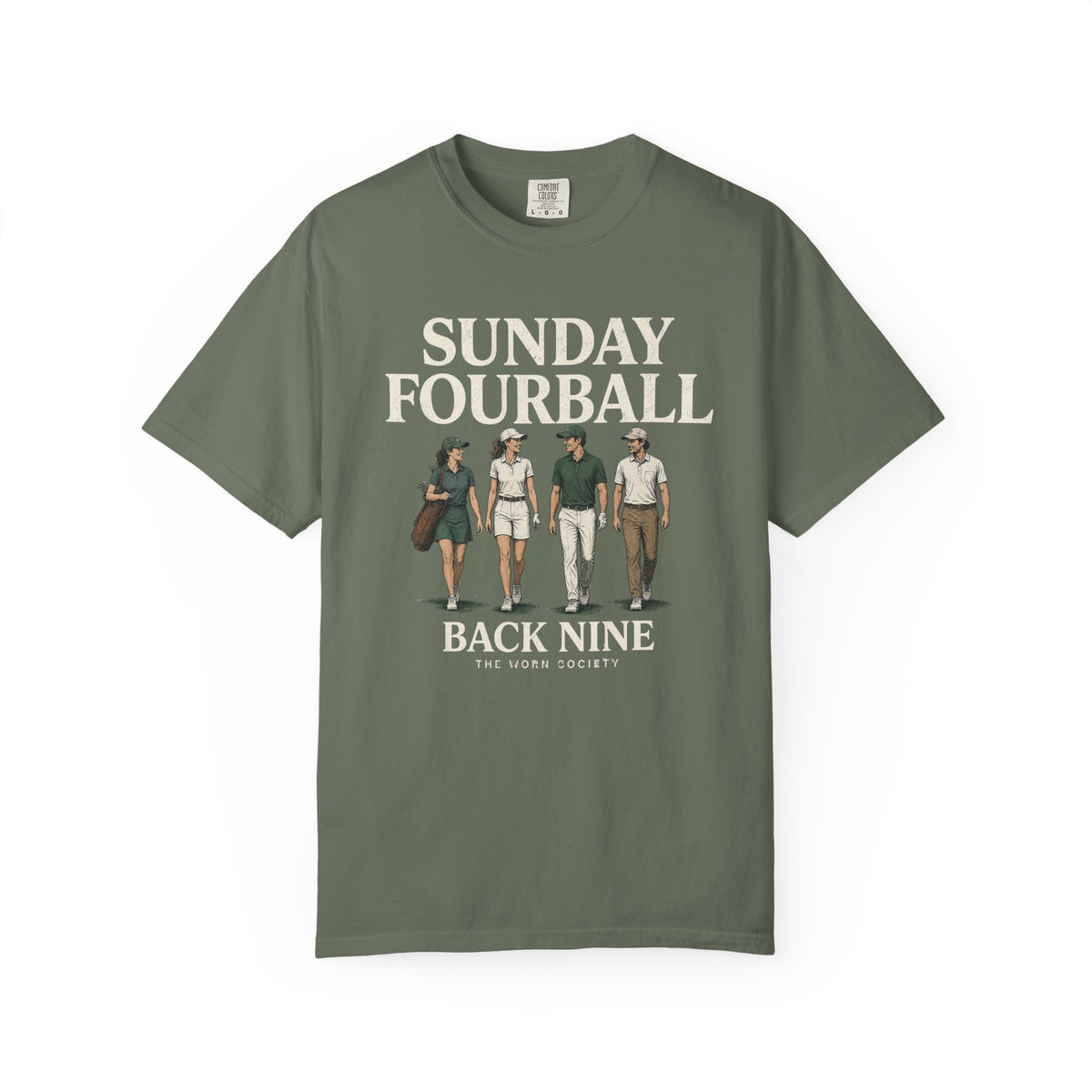 Sunday Fourball — Vintage Golf Graphic Tee