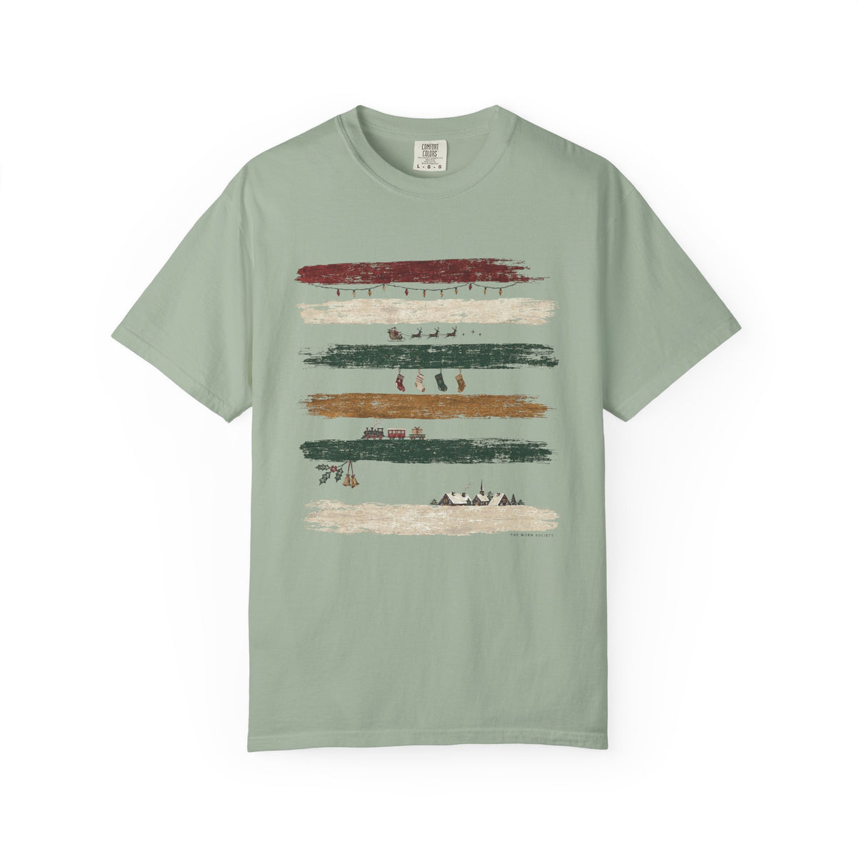 Christmas Between the Lines — Vintage Christmas Graphic Tee