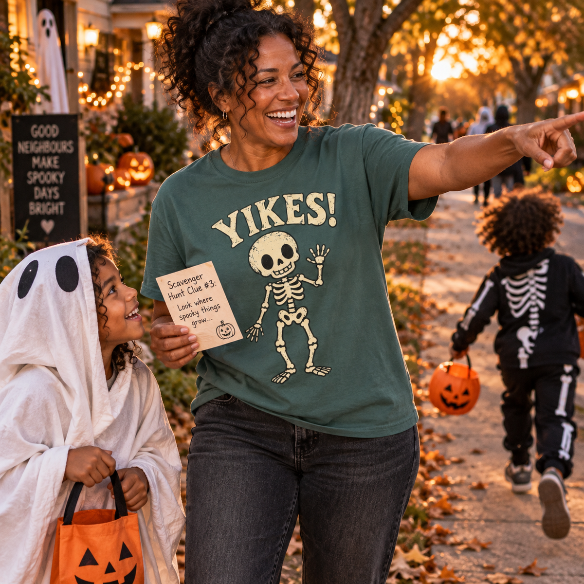 YIKES! — Vintage Skeleton Halloween Graphic Tee