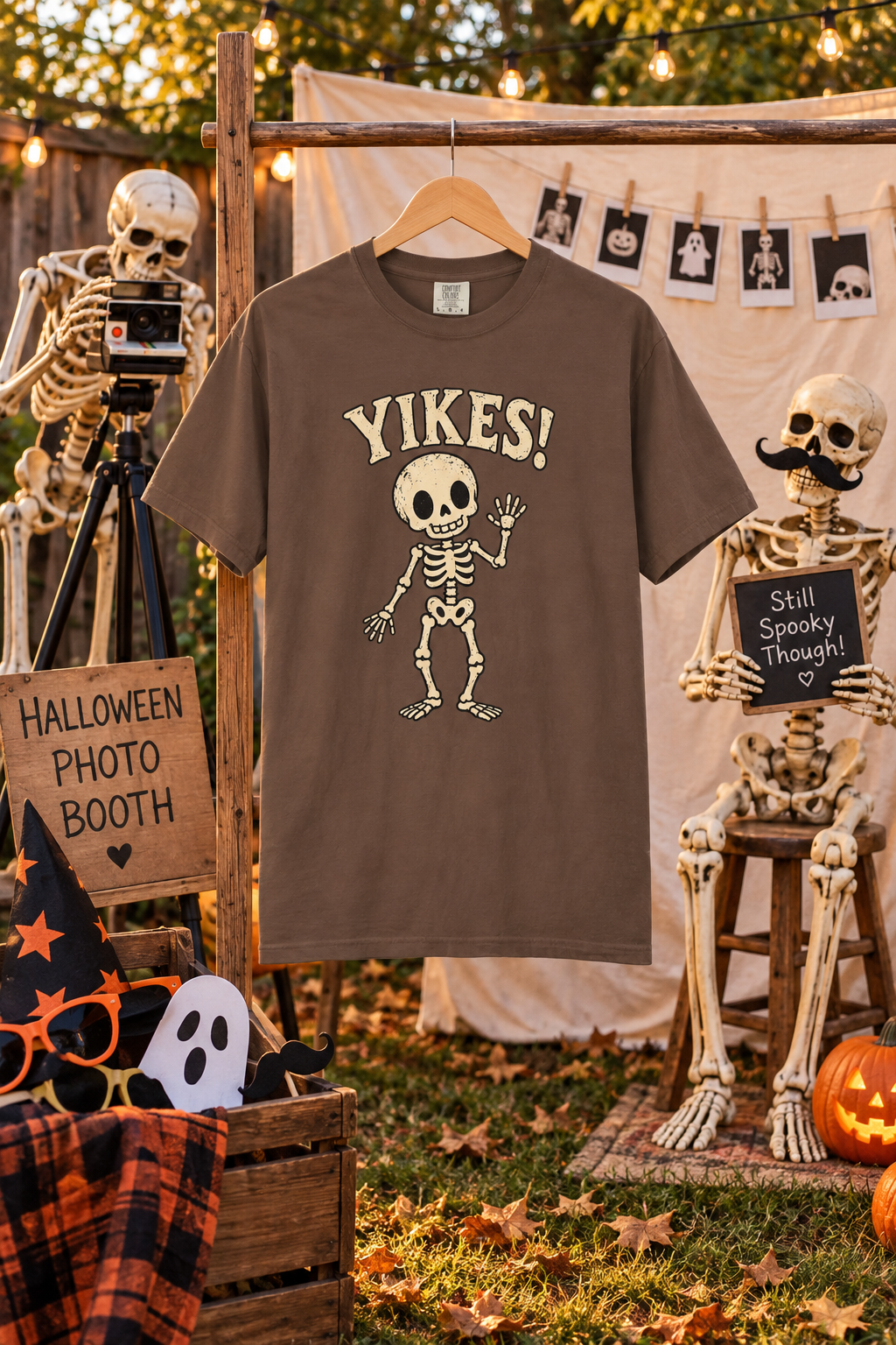 YIKES! — Vintage Skeleton Halloween Graphic Tee