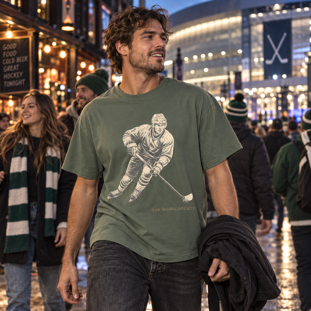 Game Day — Vintage Ice Hockey Graphic Tee