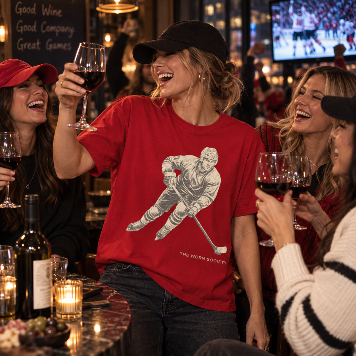 Game Day — Vintage Ice Hockey Graphic Tee