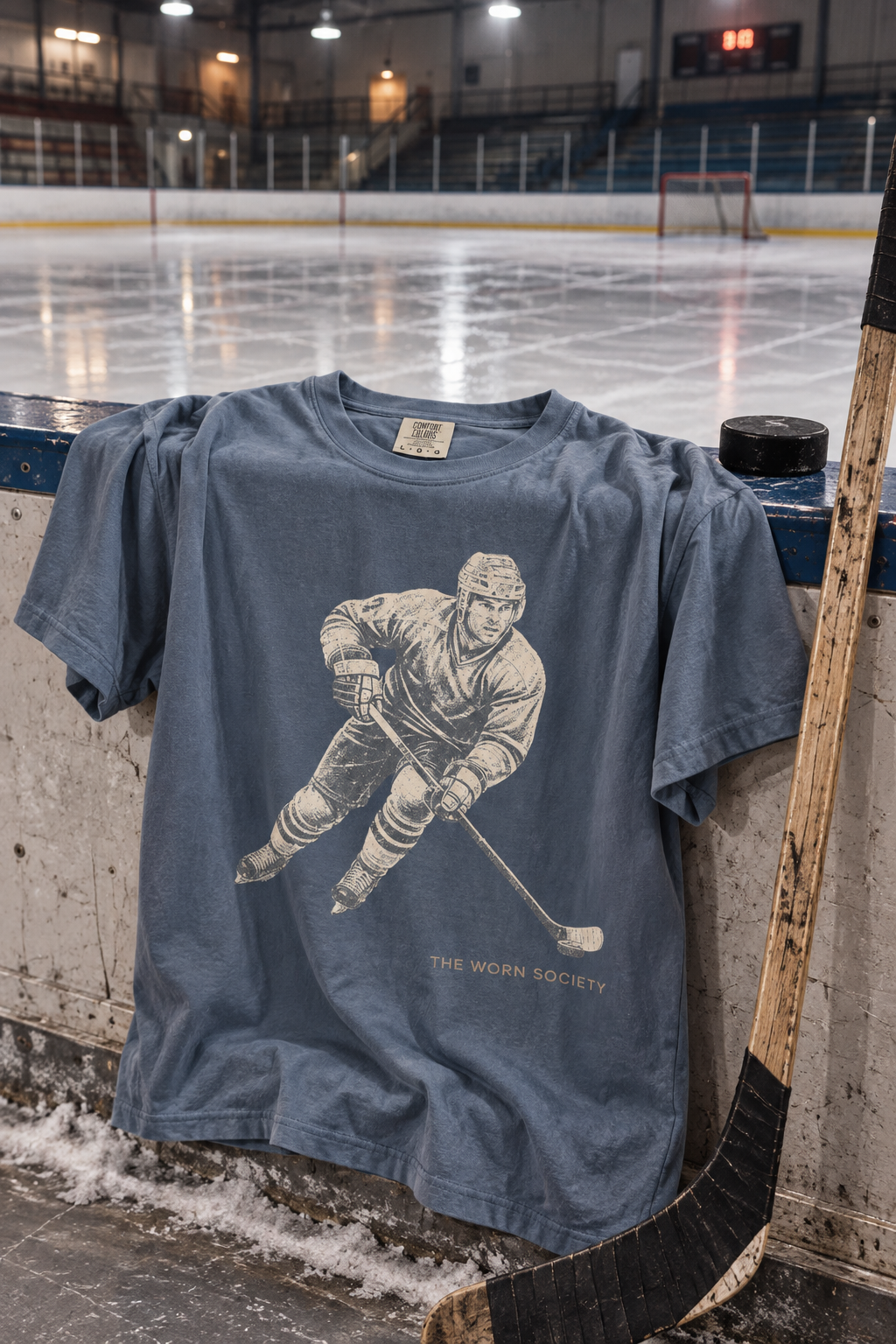 Game Day — Vintage Ice Hockey Graphic Tee