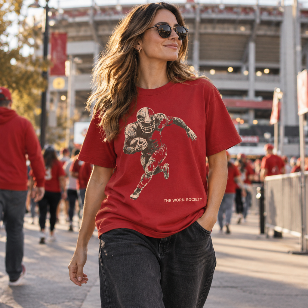Game Day — Vintage American Football Graphic Tee