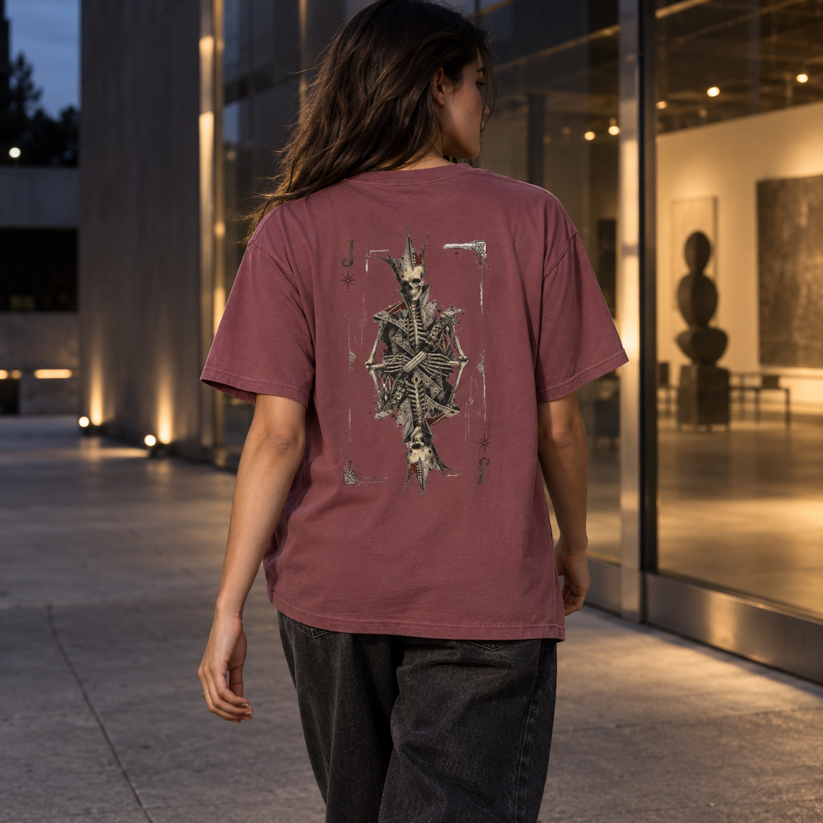 Wild — Vintage Skeleton Joker Graphic Tee