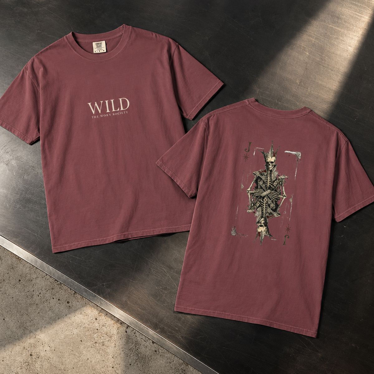 Wild — Vintage Skeleton Joker Graphic Tee