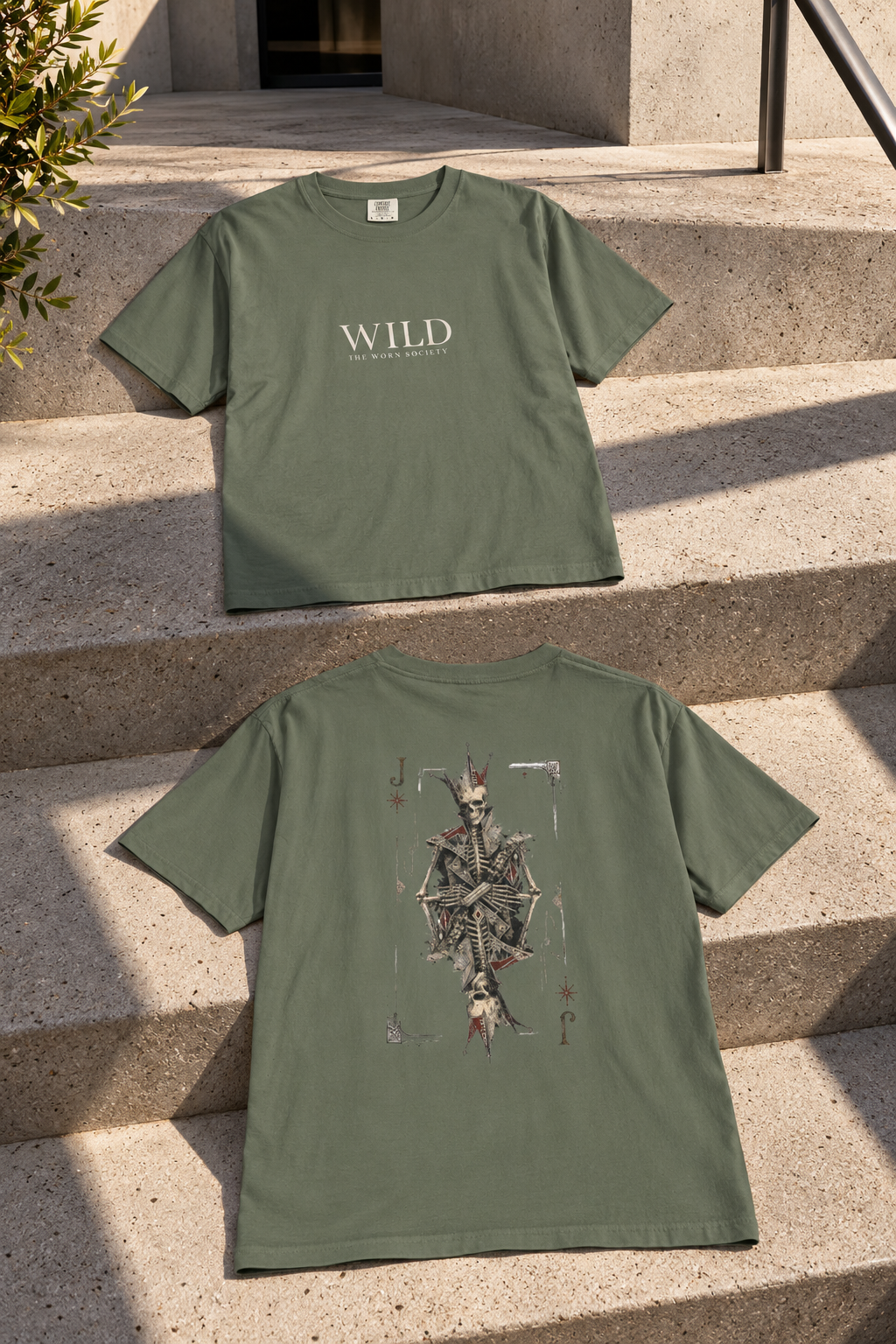 Wild — Vintage Skeleton Joker Graphic Tee