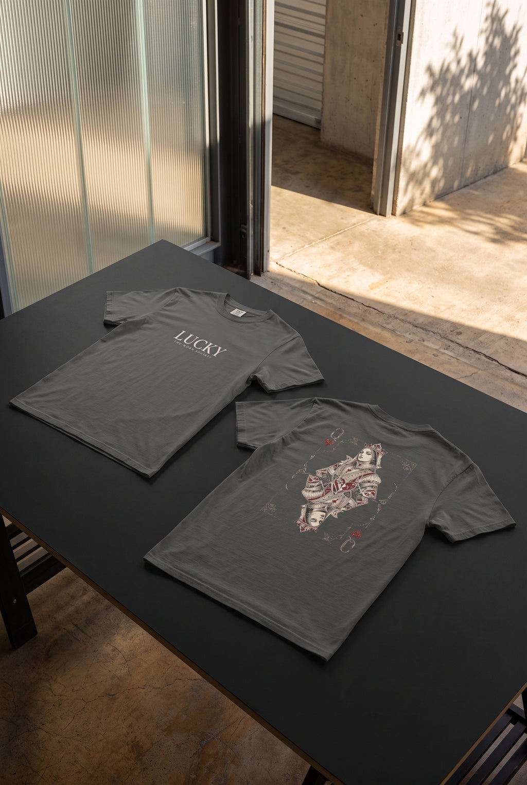 Lucky — Vintage Queen of Hearts Graphic Tee