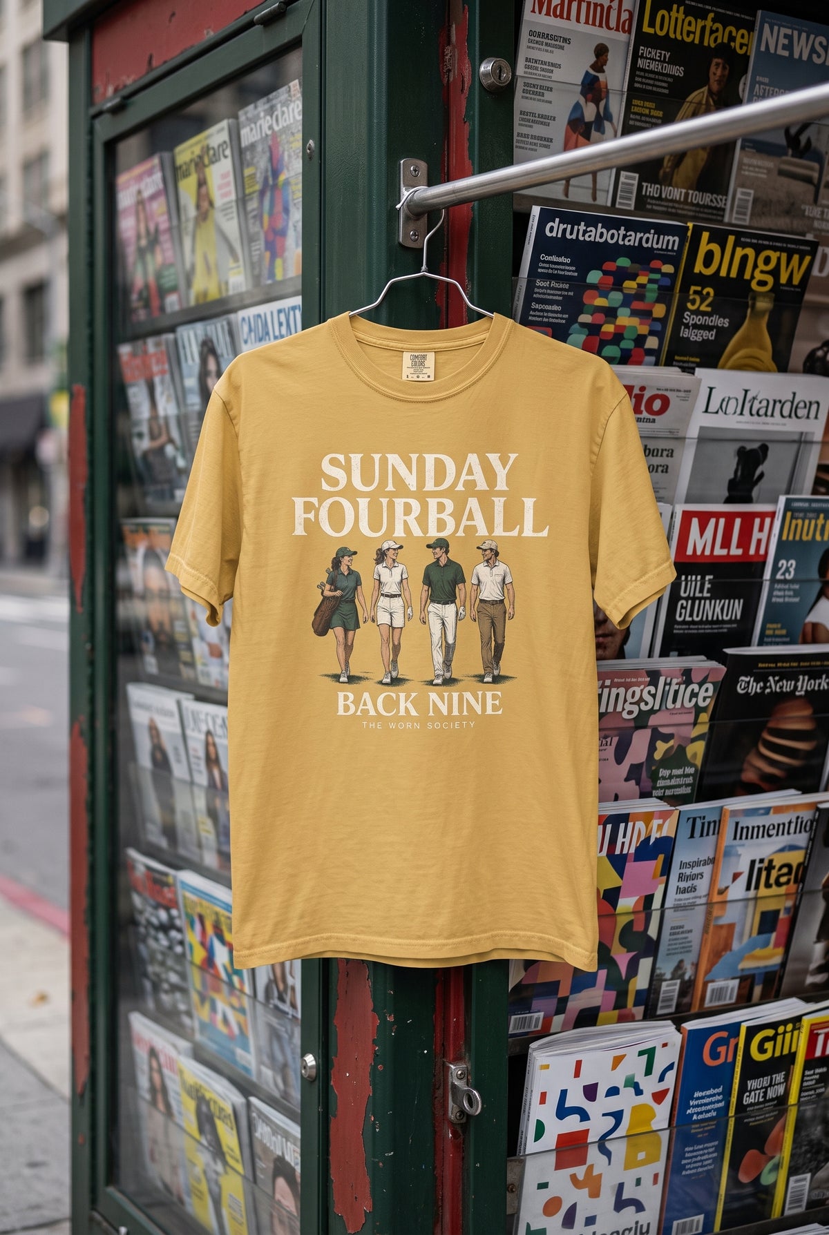 Sunday Fourball — Vintage Golf Graphic Tee
