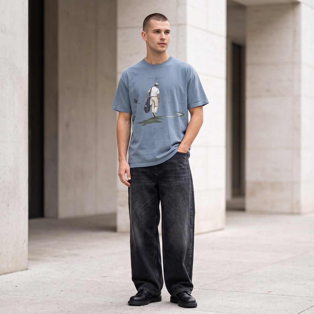After the Round — Vintage Golf Graphic Tee