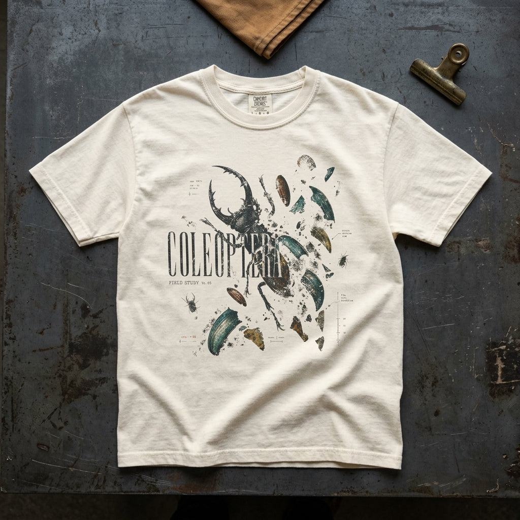 Coleoptera — Vintage Beetle Field Study Graphic Tee