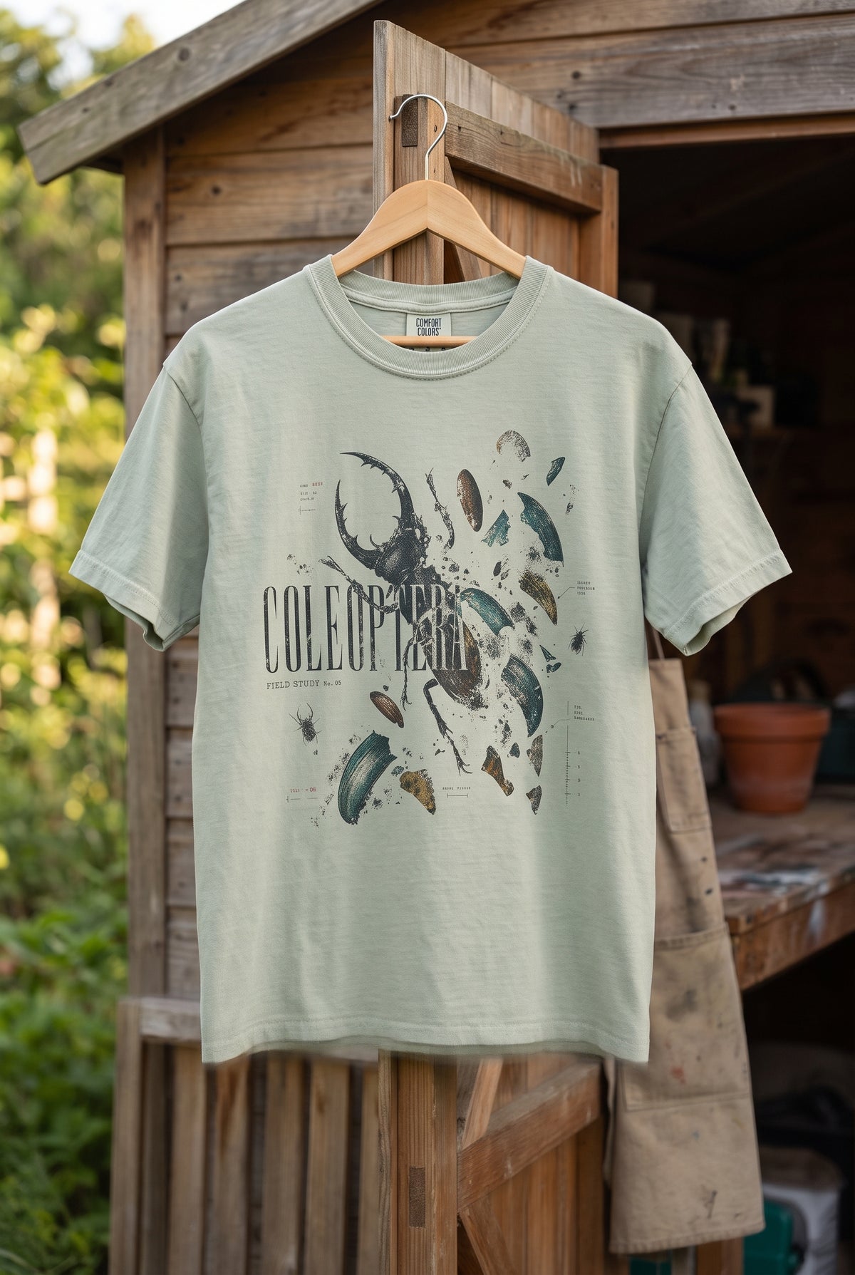 Coleoptera — Vintage Beetle Field Study Graphic Tee