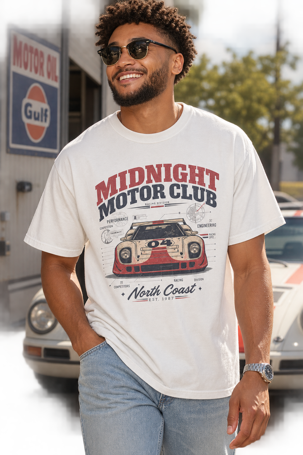 MIDNIGHT MOTOR CLUB — Vintage Motorsport Graphic Tee