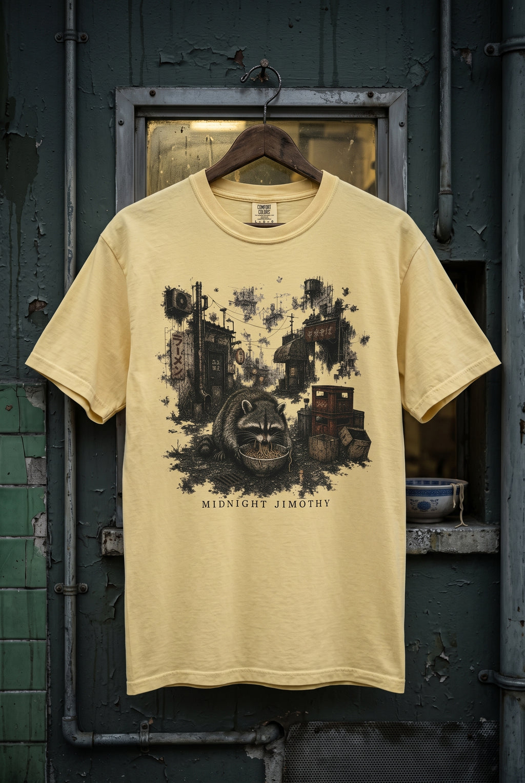 MIDNIGHT JIMOTHY — Vintage Raccoon Graphic Tee