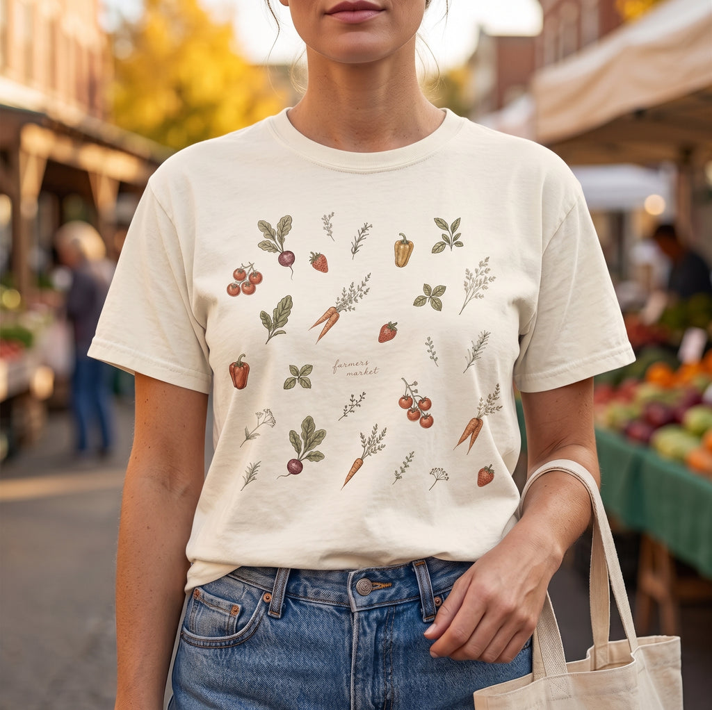 FARMERS MARKET — Vintage Botanical Graphic Tee