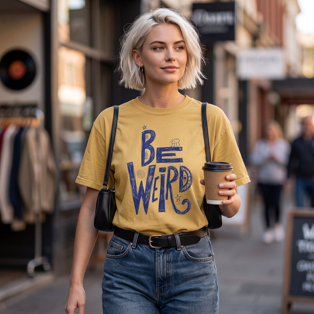Be Weird — Hand Drawn Graphic Tee