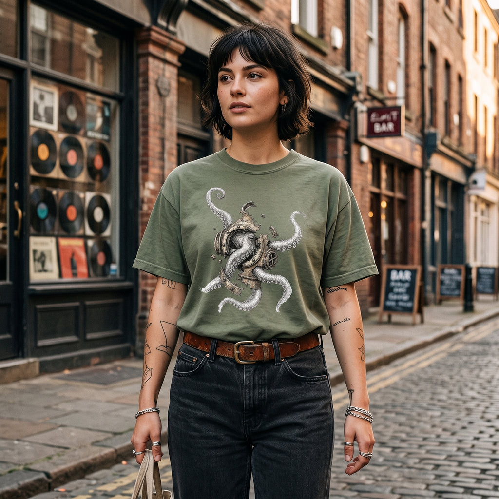 Deep Sea — Vintage Octopus Graphic Tee