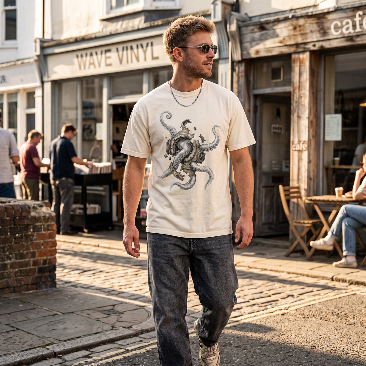 Deep Sea — Vintage Octopus Graphic Tee