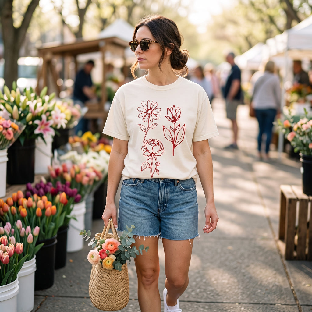 Wildflower — Vintage Botanical Graphic Tee
