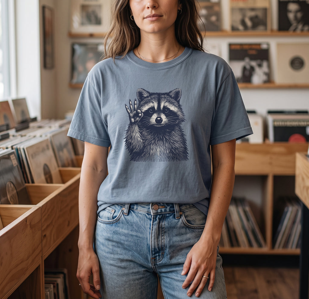 Raccoon — Vintage Wildlife Graphic Tee