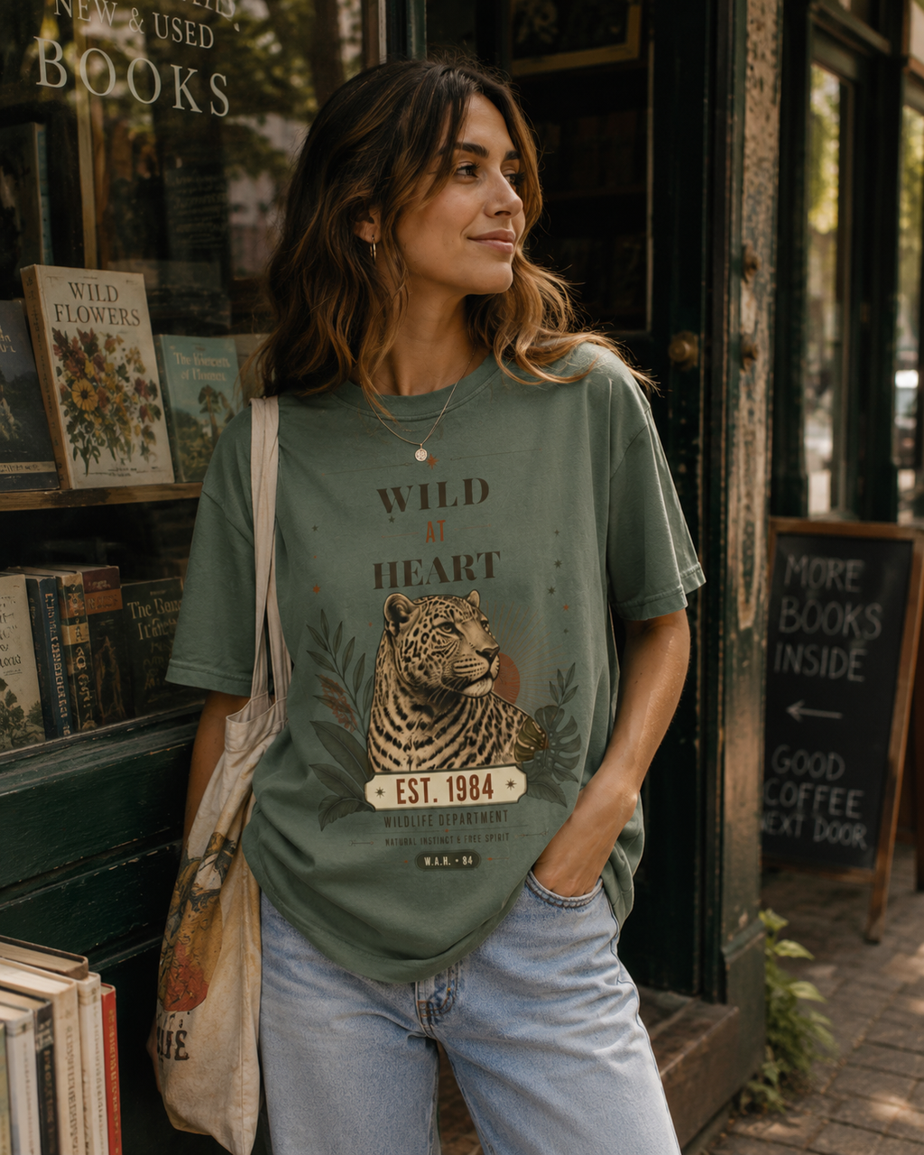 Wild at Heart — Vintage Leopard Graphic Tee