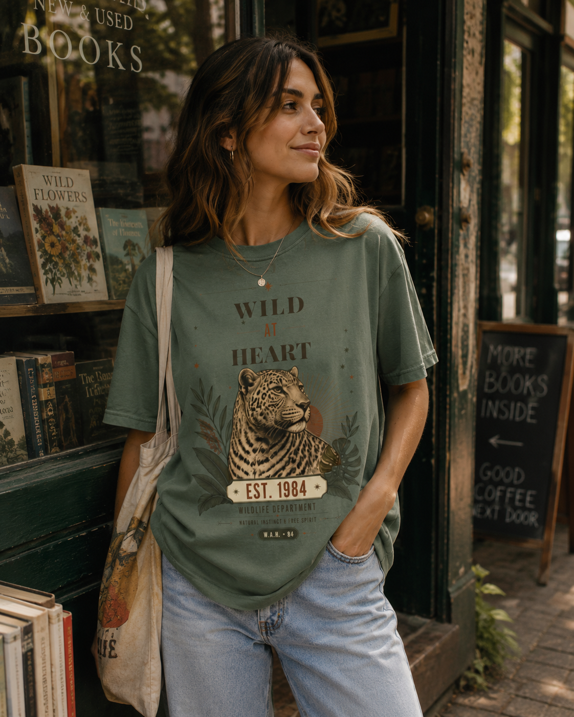 Wild at Heart — Vintage Leopard Graphic Tee
