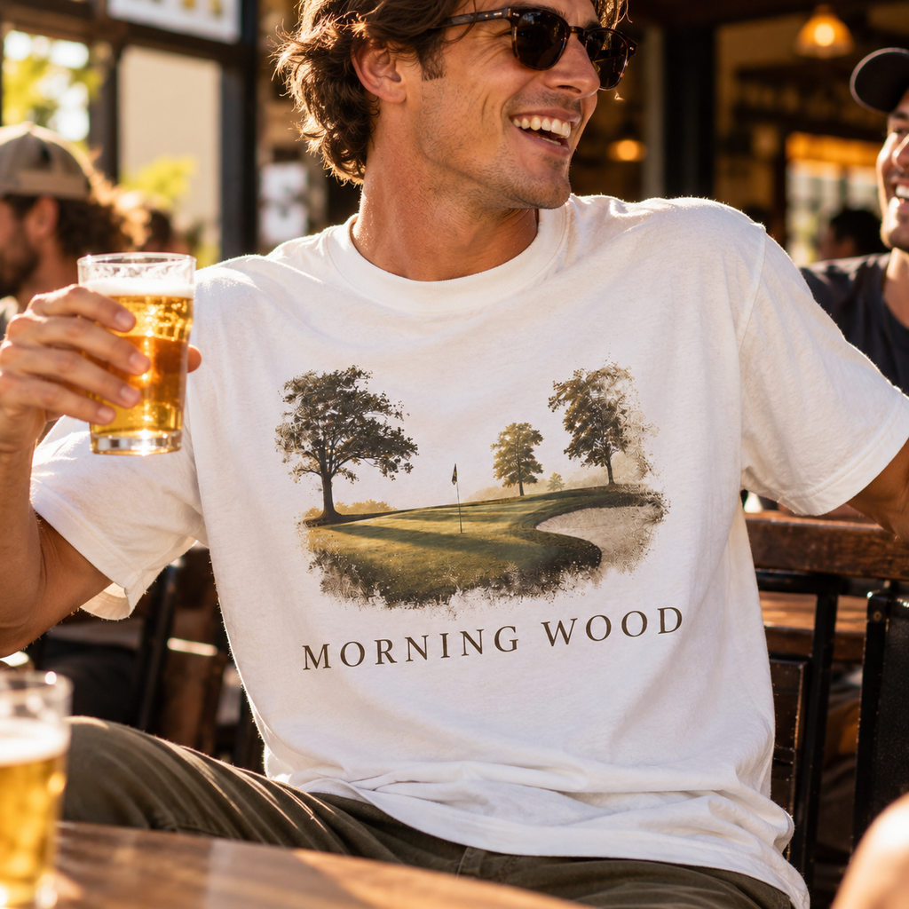 MORNING WOOD — Vintage Golf Graphic Tee