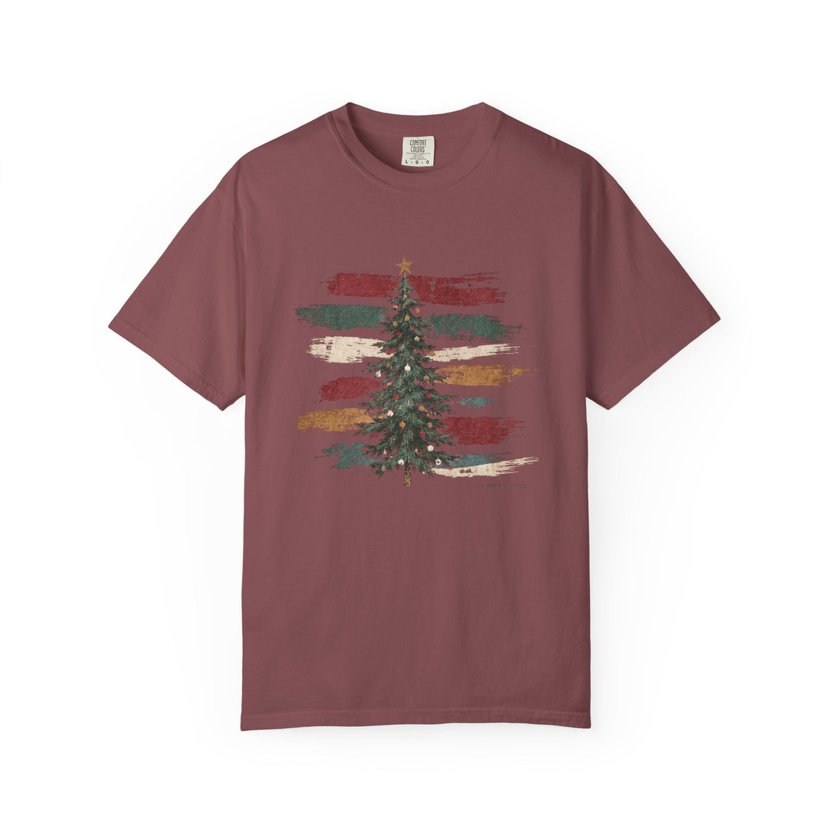 Painted Stripe — Vintage Christmas Tree Graphic Tee