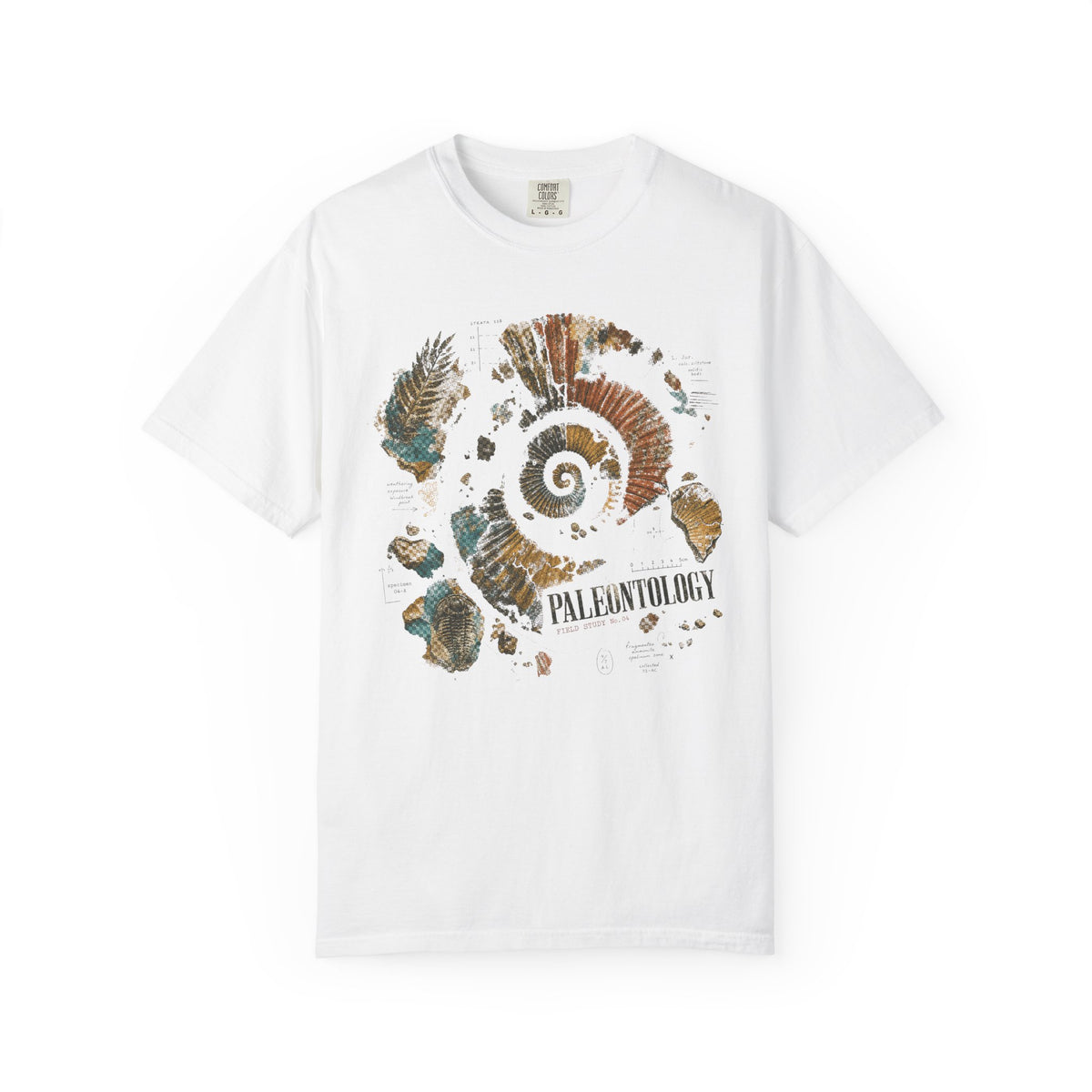 Paleontology — Vintage Fossil Field Study Graphic Tee