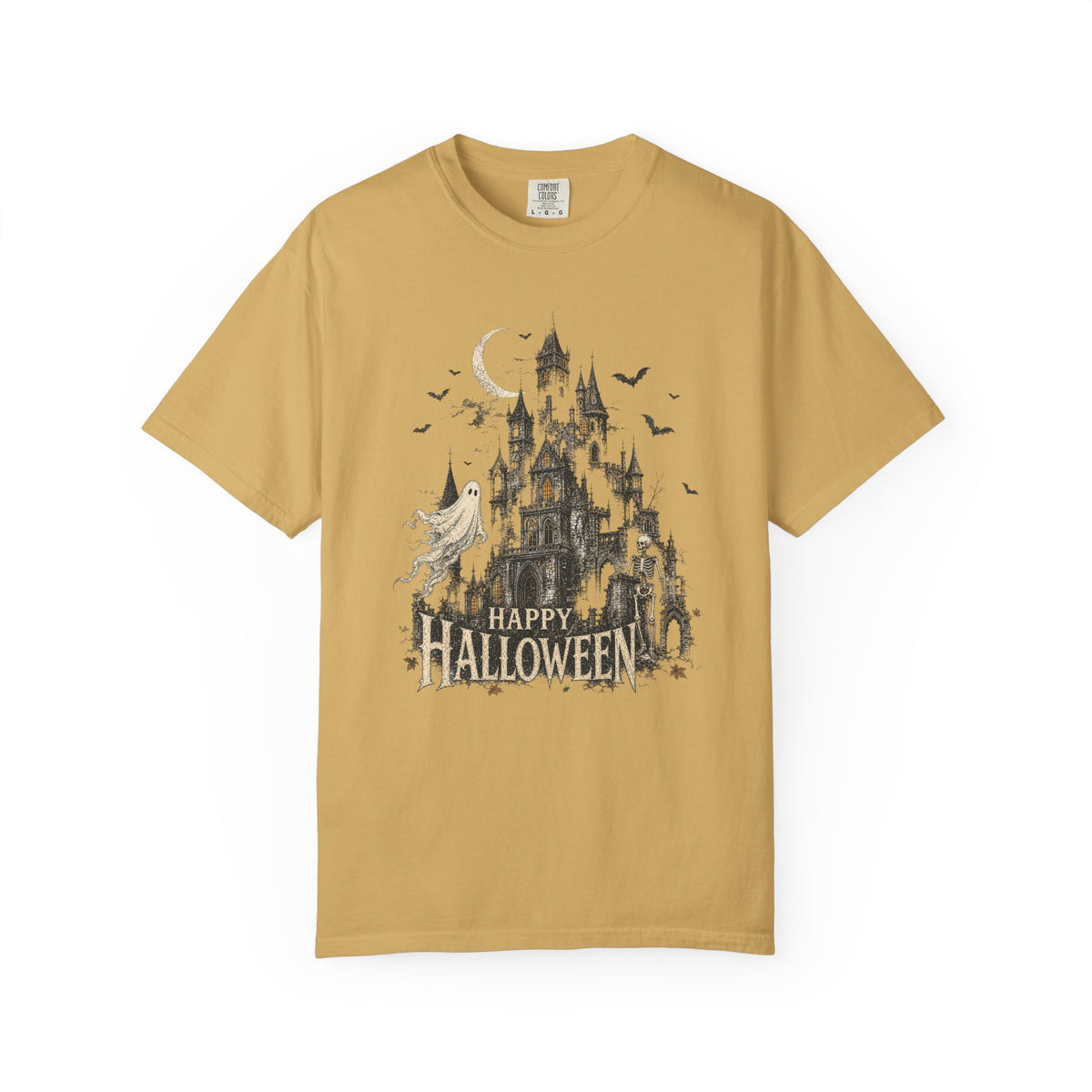 Happy Halloween — Vintage Haunted Castle Graphic Tee