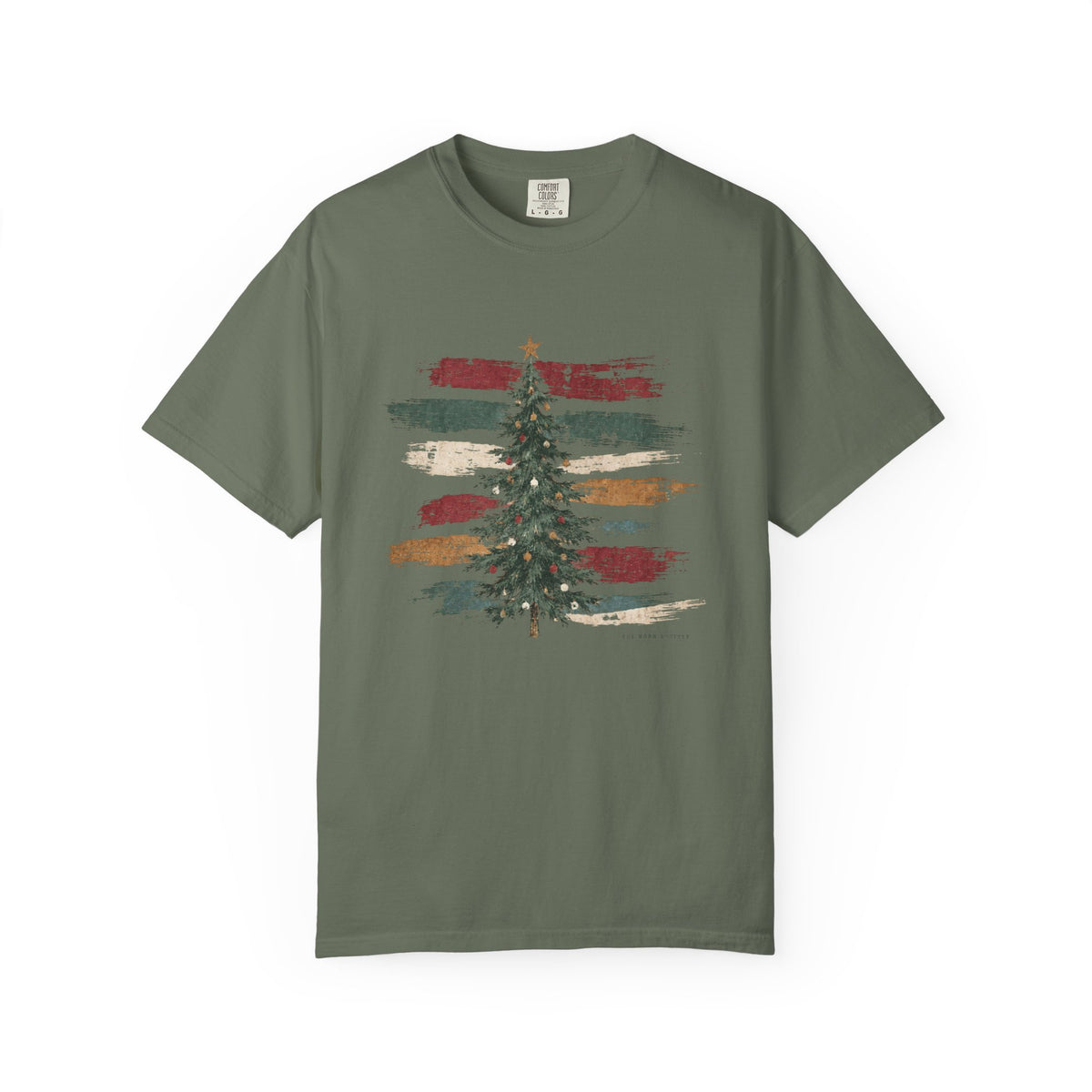 Painted Stripe — Vintage Christmas Tree Graphic Tee