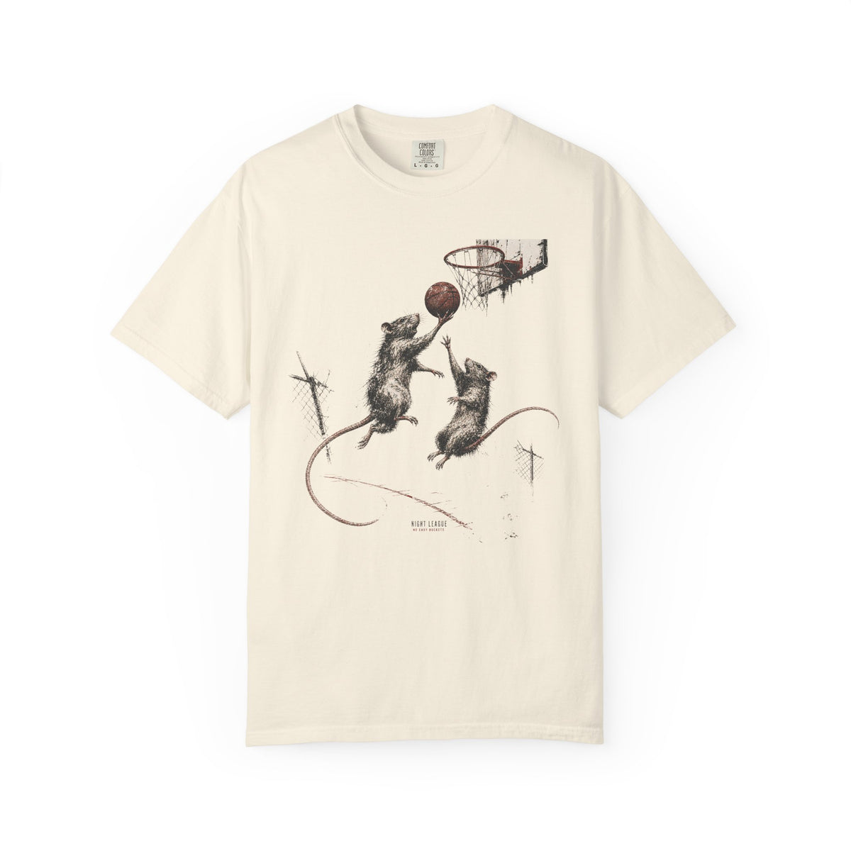 Night League — Vintage Basketball Graphic Tee
